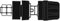 GEISOLEERDE 4mm INBOUWBUS MET KOP EN RING / ZWART (PKI10A) (HM2401A)