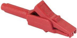 GEÏSOLEERDE KROKODILLENKLEM, ROOD, VROUWELIJKE STEKKERBUS 4 mm - MA 260SH (HM2611)