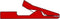 GEISOLEERDE MINI KROKODILLENKLEM / ROOD (MA1) (HM3211)