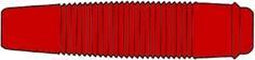 Geïsoleerde Soepele Contra Banaanstekker Voor Banaanstekkers 4Mm / Rood (Kun 30)