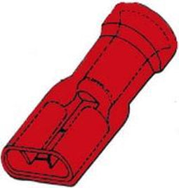 Geisoleerde Vrouwelijke Connector 6.4Mm Rood
