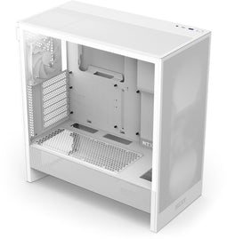 NZXT H5 Flow (2024) - Mid-Tower Behuizing - Verbeterde Luchtstroom en GPU-koeling - Wit