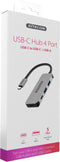 Sitecom CN-384 - USB-C Hub 4-poorts - 2x USB-A 3.2 en 2x USB-C 3.2 - Zwart