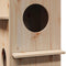 vidaXL - Kattenhuis - 43x43x60 - cm - massief - grenenhout