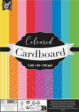 Gekleurd Karton A4 220gsm, 72st.