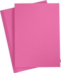 Gekleurd Karton Roze A4, 20 vel.