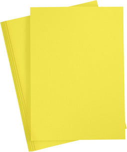 Gekleurd Karton Sun Yellow A4, 20 vel.