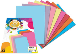 Gekleurd papier Fluor | Formaat A4 | 40 vellen | 75 Gram | 5 verschillende kleuren | Papier | vouwen | Origami | Knutselpakket | voor kinderen