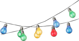 Gekleurde solar tuinverlichting/feestverlichting lichtsnoeren 4.5 m - Partyverlichting