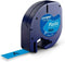 Gelamineerde Tape voor Labelmakers Dymo 91205 LetraTag® Zwart Blauw 12 mm (10 Stuks)