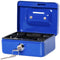Geldkist MAUL met muntgleuf 125x95x60mm blauw
