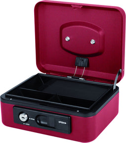 Geldkist Pavo Deluxe 200x160x90mm rood