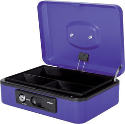 Geldkist Pavo Deluxe 250x180x90mm blauw