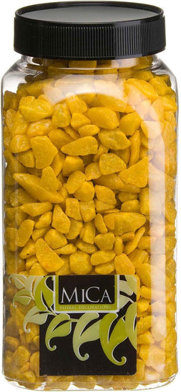 Gele Decoratie Steentjes 650ml - Mica Decorations