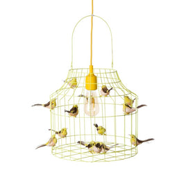 Dutch Dilight pendant lamp birds yellow