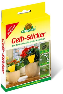 Gele plakplaat voor het vangen van insecten