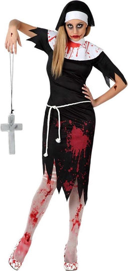 "Gelovige zombie kostuum voor dames Halloween artikel - Verkleedkleding - Medium"