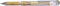 Gelschrijver Pentel K230M goud 0.4mm
