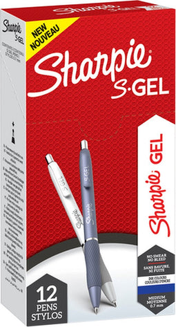 Gelschrijver Sharpie S-Gel Fashion assorti blauwschrijvend | 12 stuks