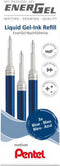 Gelschrijvervulling Pentel LR7 Energel 0.4mm blauw set à 3 stuks