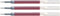 Gelschrijvervulling Pentel LR7 energel rood 0.4mm | 12 stuks