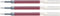 Gelschrijvervulling Pentel LR7 energel rood 0.4mm | 12 stuks