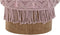 Gemakkelijk verplaatsbare meubels DKD Home Decor Hout Bruin Katoen Licht Roze (43 x 43 x 51 cm) (40 x 40 x 50 cm)