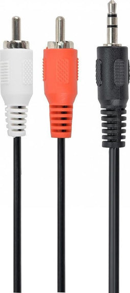 Gembird 0.2m, 3.5mm/2xRCA, M/M audio kabel 0,2 m Zwart, Rood, Wit