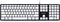 Gembird bedraad slimline USB toetsenbord met 5 multimedia toetsen - QWERTY (US) / zwart/wit - 1,6 meter