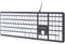 Gembird bedraad slimline USB toetsenbord met 5 multimedia toetsen - QWERTY (US) / zwart/wit - 1,6 meter
