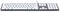 Gembird bedraad slimline USB toetsenbord met 5 multimedia toetsen - QWERTY (US) / zwart/wit - 1,6 meter