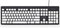 Gembird bedraad USB toetsenbord - QWERTY (US) / zwart/wit - 1,8 meter