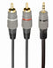 Gembird CCA-352-1.5M audio kabel 1,5 meter 3.5mm 2 x RCA Zwart