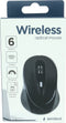 Gembird draadloze USB muis met 6 knoppen - 800-1600 DPI / zwart