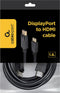 Gembird - Gembird DisplayPort male naar DVI male verloopkabel 1,8 meter