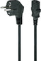 Gembird PC-186 1.8m CEE7-4 C14 stekker Zwart electriciteitssnoer