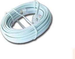 Gembird TC6P4C-3M telefoonkabel Wit