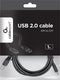 Gembird USB-A/USB-C, 1m USB-kabel USB A USB C Zwart