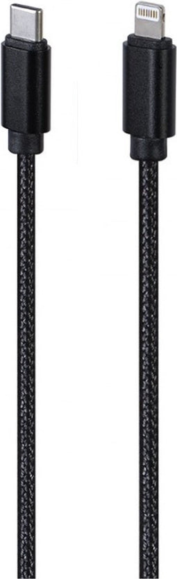 Gembird USB-C Naar 8 pins Lighting kabel 1.8m zwart