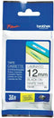 Brother TZE-N231 - 12mm - niet gelamineerd - zwart op wit