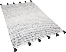 GEMLIK - Laagpolig vloerkleed - Zwart - 140 x 200 cm - Wol