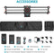 Gemotoriseerde Camera Slider, 31.5 2.4G Draadloze Controle Carbon Fiber Track Rail met Mute Motor/Time Lapse Video Shot/Follow Focus Shot/120 Graden Panoramisch Shot voor DSLRs, Lading tot 22 lbs