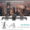 Gemotoriseerde Camera Slider, 31.5 2.4G Draadloze Controle Carbon Fiber Track Rail met Mute Motor/Time Lapse Video Shot/Follow Focus Shot/120 Graden Panoramisch Shot voor DSLRs, Lading tot 22 lbs