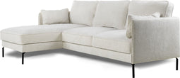 Furntastik Fano 3 zits bank CL links, stof Heaven, naturel