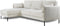 Furntastik Fano 3 zits bank CL links, stof Heaven, naturel
