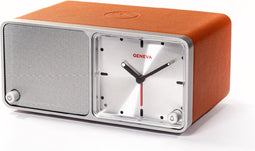 Geneva Time Wekker/bluetooth speaker - Cognac