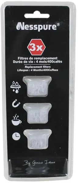 Genius Ideas 3 Pieces Nesspure Replacement Filter