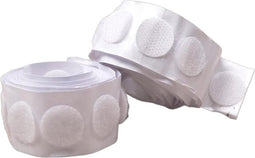 Genius Ideas GI-121636: Zelfklevende Velcro Buttons - Wit (62 stuks)