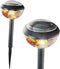 Genius Ideas Set Of 2 Solar Lamp Tiffany Design