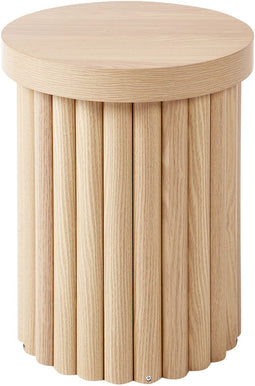 GENOLA - Bijzettafel - Lichthout - MDF